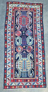 Antique Caucasian Lenkoran Carpet Oriental Rug