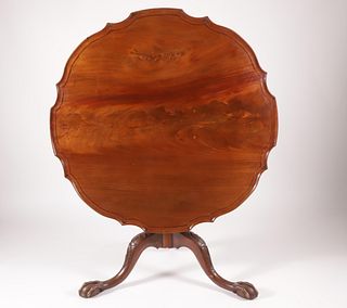 George III Oversized Mahogany Tripod Table, 18th Century