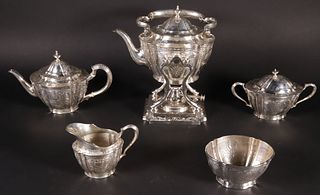 Tiffany & Co. Sterling Silver Six-Piece Tea Set