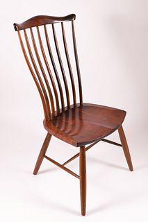 Stephen Swift Cherry and Ash Spindle Back Pomfret Side Chair