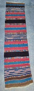Antique East Anatolian Kurdish Tribal Kilim Carpet Runner Rug, circa 1920