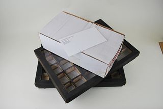 UMN College of Pharmacy Apothecary Display Boxes & Box of Envelopes 