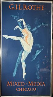 Gatea Helgart Rothe~ Dance Bejaranos, 1935~ Mezzotint