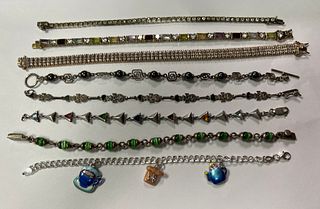 Vintage Collection of Sterling Silver Bracelets