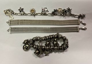 Vintage Sterling Silver Collection of Bracelets