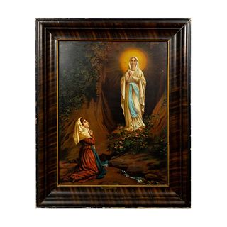 Framed Print on Metal, Our Lady of Lourdes