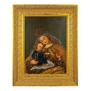 Giclee Painting on Canvas, Madonna and Child