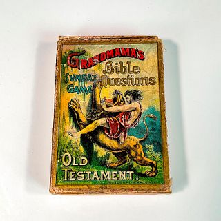 Vintage Childs Game, Grandma's Bible Questions