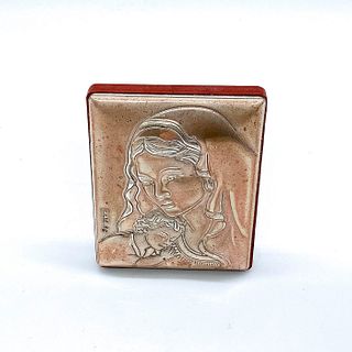 Valenti and Co Silver Plated Miniature Icon, Mary with Jesus