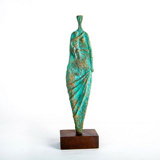 Vasco Prado (Brazilian, 1914-1998) Bronze Sculpture Madonna and Child on Base