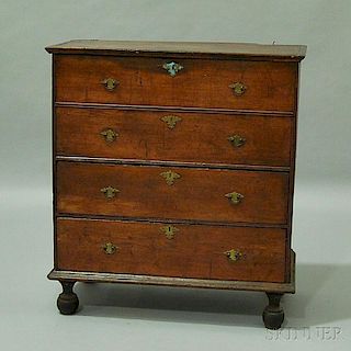 Pine Chest over Two Drawers