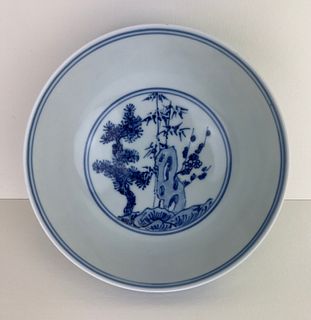 Chinese Blue and White Porcelain Bowl