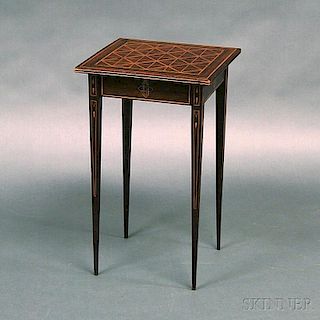 Parquetry-inlaid Mahogany Stand