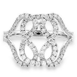 1.06ctw Natural Diamond Fashion Ring in 18k White Gold
