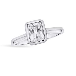 1ct Natural Radiant Cut Diamond Ring in 14k Gold