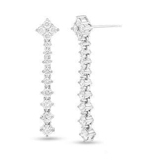 1.94ctw Natural Diamonds Fashion Dangling Earrings in 18kWG
