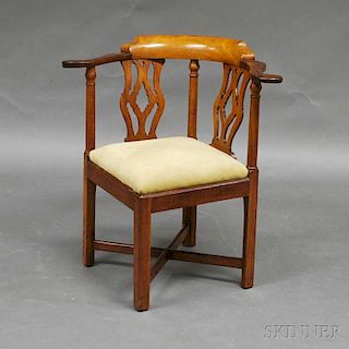 Chippendale Mahogany Roundabout Chair