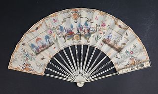 18th Century Satirical Ballooning Fan
