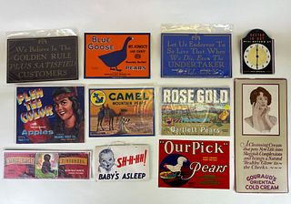 Assorted Advertisement Paper Labels