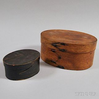 Two Oval Covered Boxes