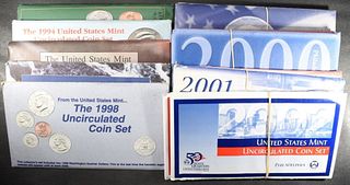 1993-94, 96-2002 U.S. MINT UNC SETS