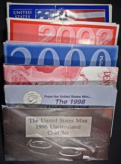 1996, 98-2000,02-03  US MINT SETS
