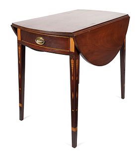 Federal style mahogany Pembroke table, early 20th.