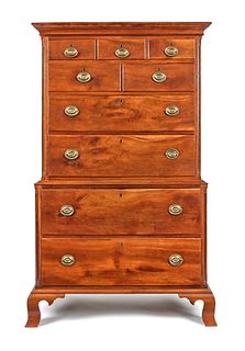 Pennsylvania or New Jersey Chippendale applewood c