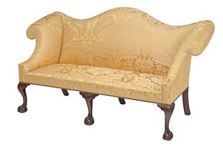 Philadelphia Chippendale Style Carved Mahogany Sofa