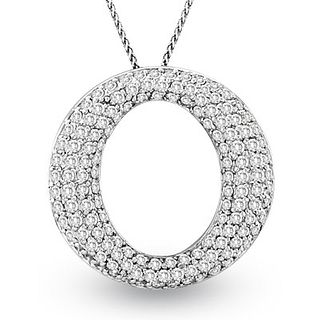 14k Gold Pendant with 2.00ct Natural Diamonds. Chain Included