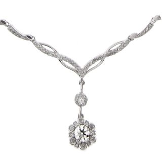 14k Gold Fashion Necklace with 1.00cttw of Natural Diamonds