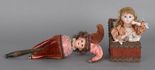 Musical twirling doll toy, late 19th c., etc.