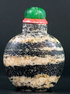 Chinese Marble Snuff Bottle.