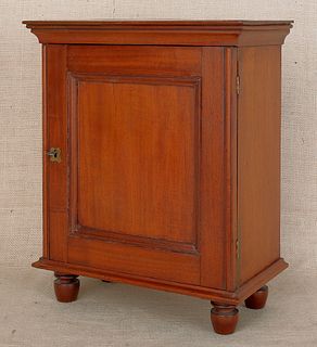 Pennsylvania mahogany spice chest, 19th c., with a