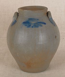 Pennsylvania stoneware crock, 19th c., impressed G