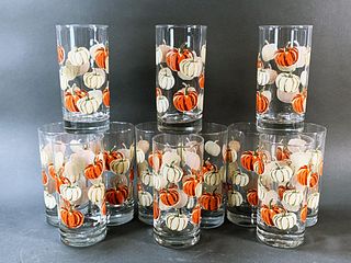12 PUMPKIN GLASSES