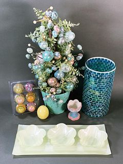EASTER DECOR AND SPRING SERVING DISHES