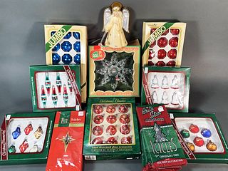 CHRISTMAS ORNAMENTS IN BOX