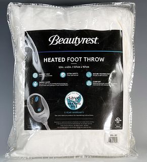 BEAUTYREST HEATED FOOT THROW NEW IN PACKAGE