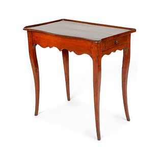 French mahogany work table, ca. 1800, 27" h., 26 1