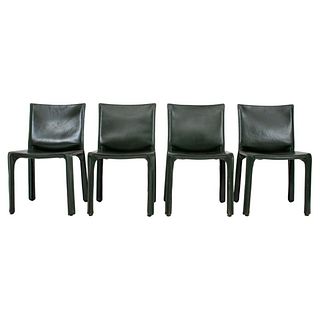 Mario Bellini for Cassina Cab 412 Side Chairs, 4