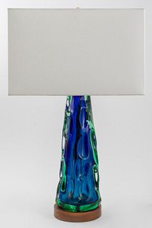 Flavio Poli Italian Murano Glass Table Lamp