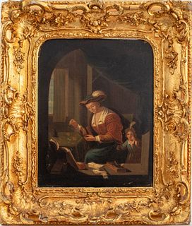 Nicolaes Maes Attr. 'The Alchemist' Oil on Canvas