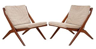 Folke Ohlsson for Dux of Sweden Scissor Chairs, Pr