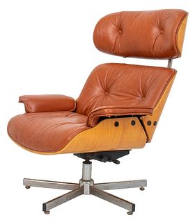 Eames for Miller Manner Leather Arm Chair
