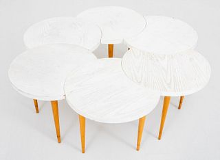 Modernist Three Legged Moveable Tables, 6