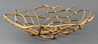 Tom Dixon "Bone" Sculptural Brass Centerpiece Bowl