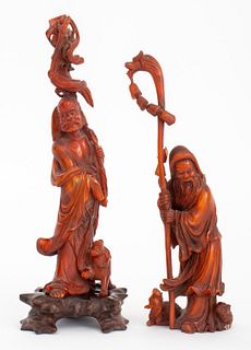Chinese Horn Figures of Buddhist Deities, 2