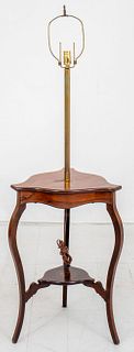 Edwardian Liberty Style Table Mounted Floor Lamp