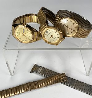 LOT OF 3 CITIZEN, TIMEX, CARDIN WATCHES